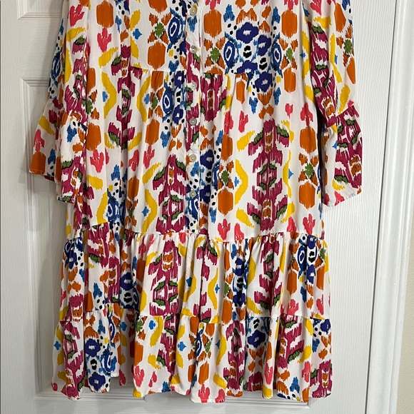 Colorful Patterned Mini Dress - Picture 4 of 6